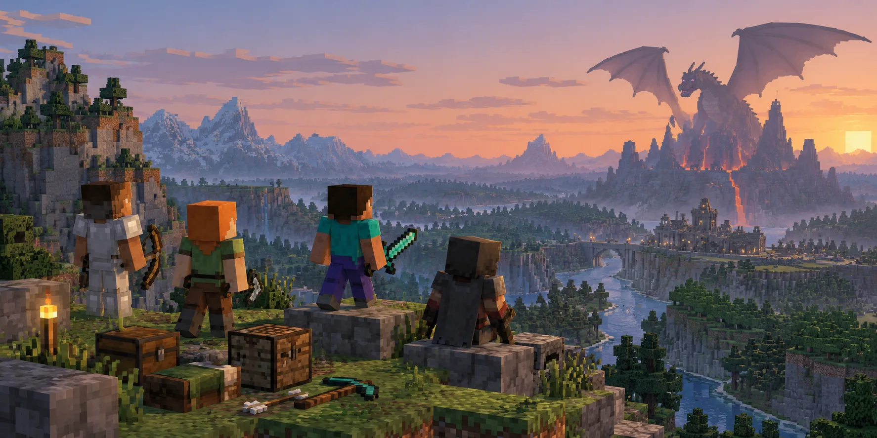Four Gemini 4 Argon Agents Took On Minecraft Together