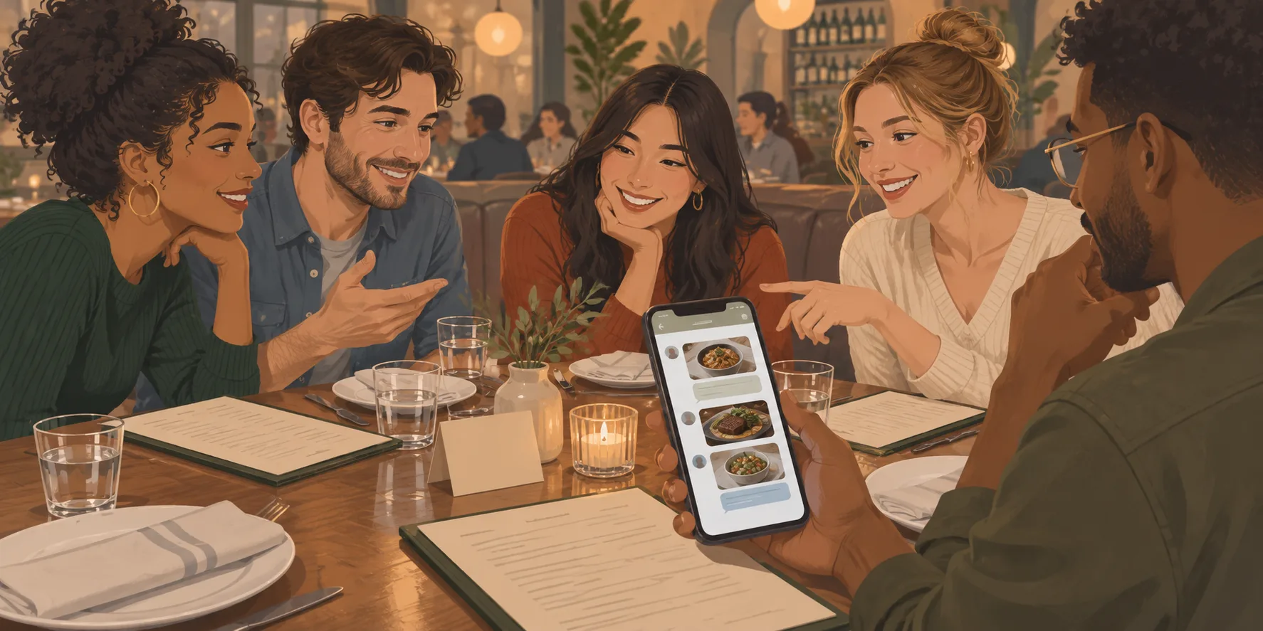 Text Zest to find a restaurant and book a table
