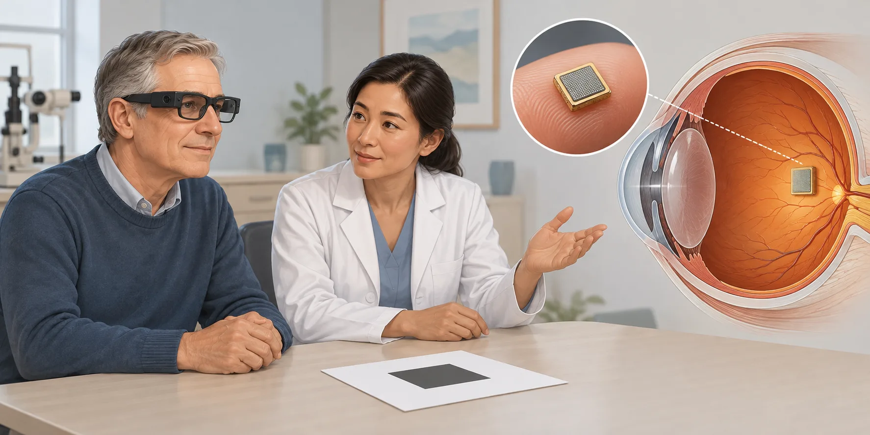 A Tiny Retinal Implant Helps a Patient Read a Word